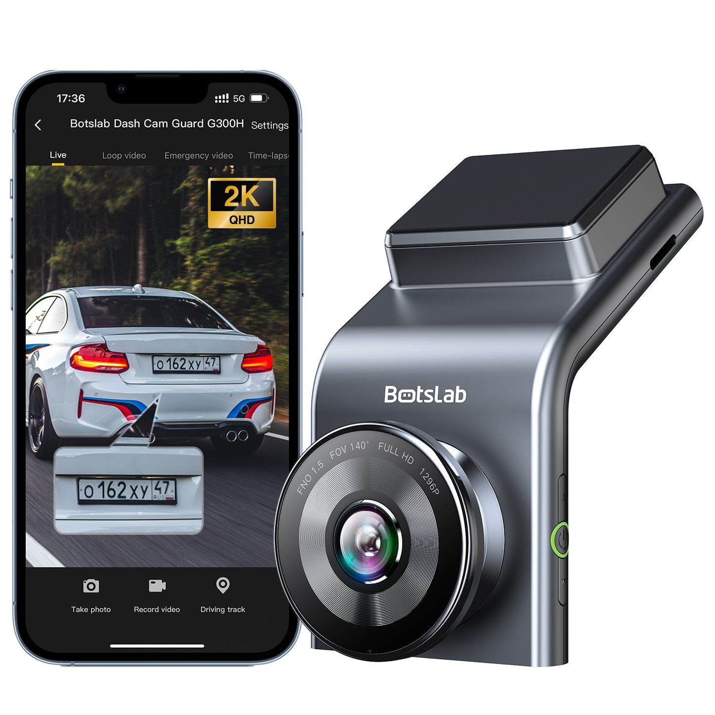 Botslab Dash Cam G300H Pro