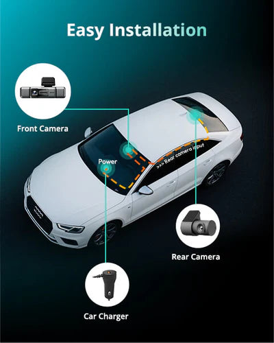 Botslab Dash Cam G980H Multi-Channel- 4 Cameras