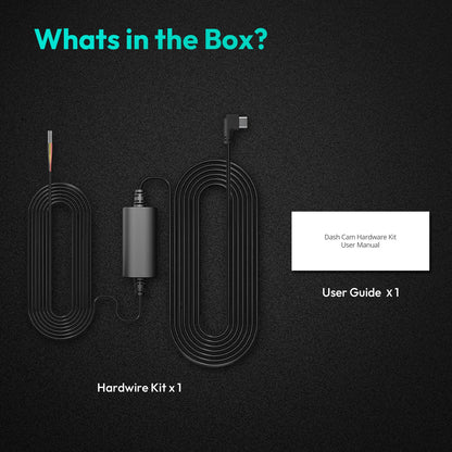 BOTSLAB Type C Hardwire Cable Kit for 24 Hour Parking Monitoring (G980H, G500H Pro/V9H/HK50)